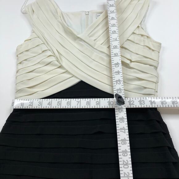 Cache 12 Bandage Women's Polyester Stretch Knee Dress Ivory Black PLS READ - Picture 5 of 16